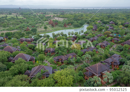 Overlooking the Buddhist ruins of Bagan, the ancient capital of Myanmar Overlooking the Buddhist ruins of Bagan, the ancient capital of Myanmar 95012525