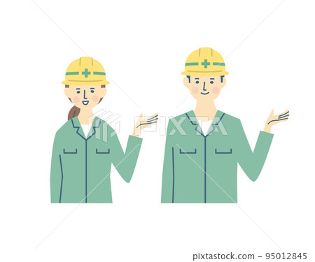 A construction worker wearing a helmet 95012845