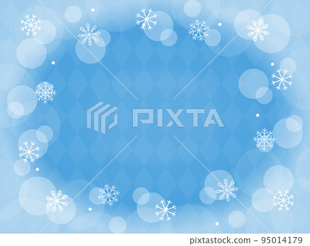 Snow particle background horizontal position blue 95014179