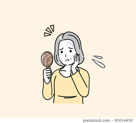 A middle-aged woman worried about alopecia areata Worried Aging Aging Hair Illustration A middle-aged woman worried about alopecia areata Worried Aging Aging Hair Illustration 95014650