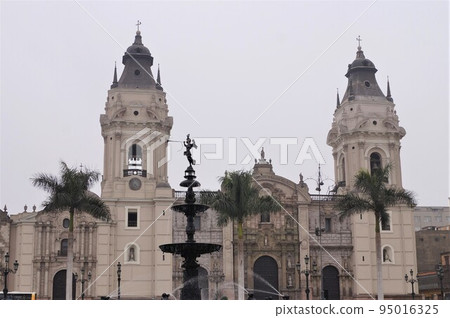 Lima Cathedral in Plaza Mayor Lima Peru Lima Cathedral in Plaza Mayor Lima Peru 95016325