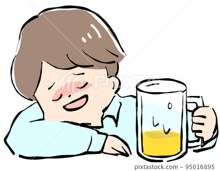 喝酒後心情好的男人 喝酒後心情好的男人 95016895