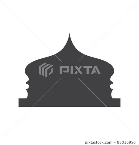 Mosque Window Vector Icon 95016956