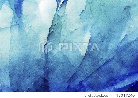 背景材料：藍色調水彩紋理背景 95017240