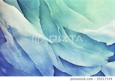 Background material: blue tone watercolor texture background 95017244