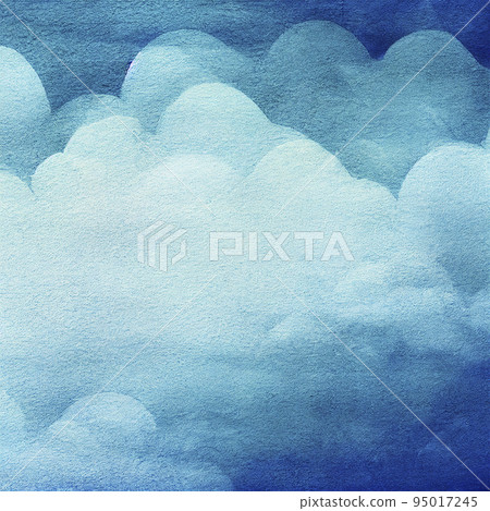 Background material: blue tone watercolor texture background 95017245