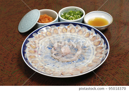 Puffer fish sashimi Puffer fish sashimi 95018370