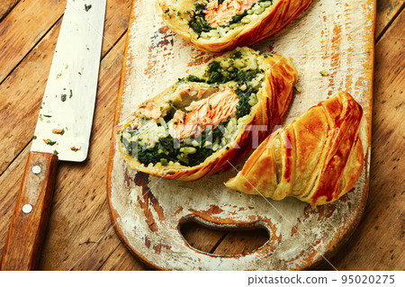 Red fish in the dough. 95020275