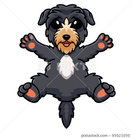 Cute deer hound dog cartoon 95021050