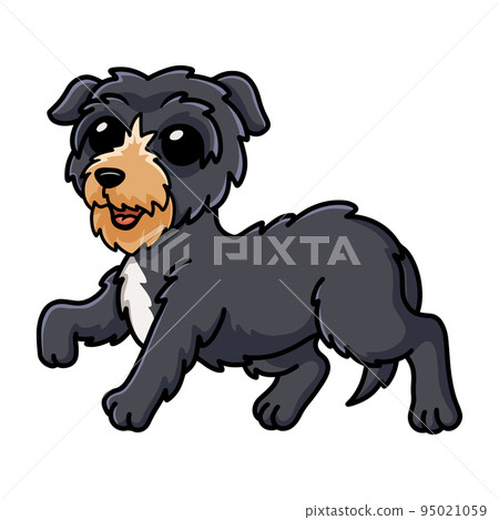 Cute deer hound dog cartoon 95021059