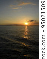 Sunset over the sea seen from the sea 95021509