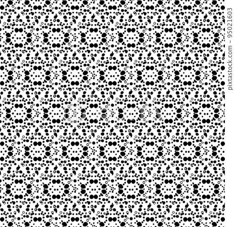 Seamless pattern made of small dots, freehand vector 95021603