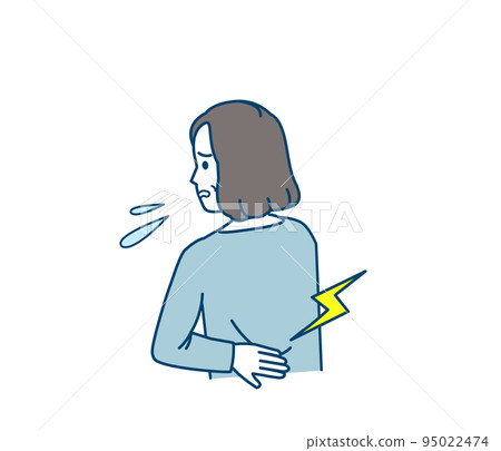 腰痛中年婦女腰痛勞損腰疝症狀圖解 95022474