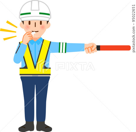 交通警衛水平手持導向燈並按喇叭 95022651