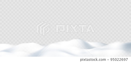 Winter Christmas on background of drift, snowflakes and snow. Elegant and gorgeous winter background design, vector illustration. 95022697