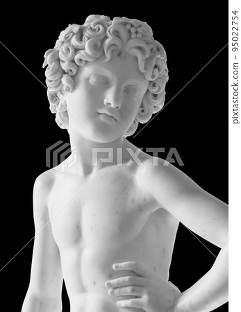 Ancient statue. Bacchus sculpture of Lorenzo Bartolini in the State Hermitage Museum. Masterpiece isolated photo with clipping path 95022754
