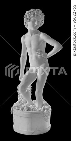 Ancient statue. Bacchus sculpture of Lorenzo Bartolini in the State Hermitage Museum. Masterpiece isolated photo with clipping path 95022755