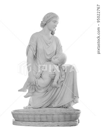 Ancient statue. The Mother of Moses sculpture of Heinrich Imhoff in the State Hermitage Museum. Masterpiece isolated photo with clipping path Ancient statue. The Mother of Moses sculpture of Heinrich Imhoff in the State Hermitage Museum. Masterpiece isolated photo with clipping path 95022767