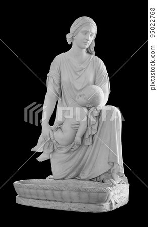 Ancient statue. The Mother of Moses sculpture of Heinrich Imhoff in the State Hermitage Museum. Masterpiece isolated photo with clipping path Ancient statue. The Mother of Moses sculpture of Heinrich Imhoff in the State Hermitage Museum. Masterpiece isolated photo with clipping path 95022768