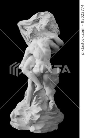 Ancient statue. The Abduction of Proserpina sculpture of Pierre Puget in the State Hermitage Museum. Masterpiece isolated photo with clipping path 95022774