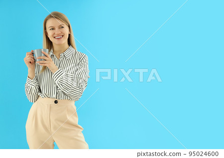 Young attractive business woman, space for text 95024600