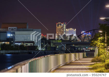 A night view of Universal City from the green road next to the central wholesale market 95024747
