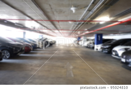 Blur Car Parking background. Blur Car Parking background. 95024810