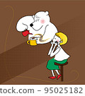 Polar bear coffee shop 95025182