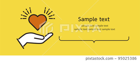 心臟和手例證 心臟和手例證 95025386