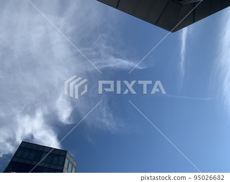 small blue sky in the city small blue sky in the city 95026682