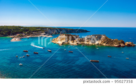 Isole Tremiti island of San Domino and Cretaccio in Gargano Apulia - Italy 95027358