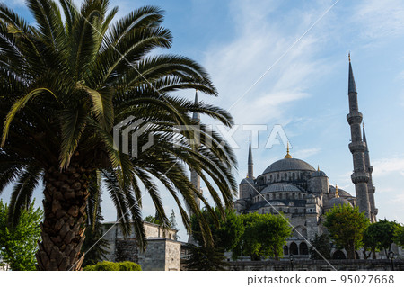 Sultan Ahmed Mosque, also known as the Blue Mosque, built in the Historic Areas of Istanbul, Turkey Sultan Ahmed Mosque, also known as the Blue Mosque, built in the Historic Areas of Istanbul, Turkey 95027668