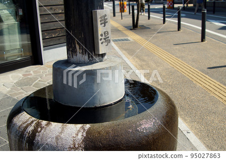 Townscape in front of Yufuin Station, Oita Prefecture 95027863