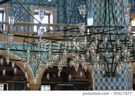 Inside the chapel of the Rustem Pasha Mosque in the old city of Istanbul, Turkey 95027977