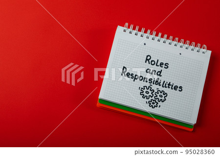Concept of business roles and responsibilities, space for text Concept of business roles and responsibilities, space for text 95028360