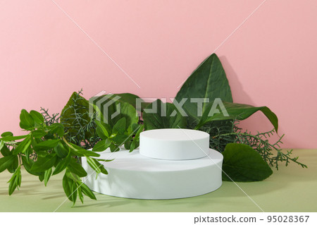 Composition with podium for your design and advertising Composition with podium for your design and advertising 95028367