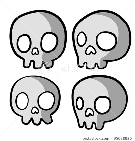 Human skull and crossbones. Human skull and crossbones. 95028920