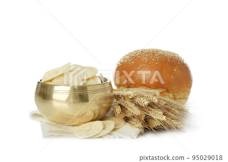 Concept of Eucharist, isolated on white background 95029018