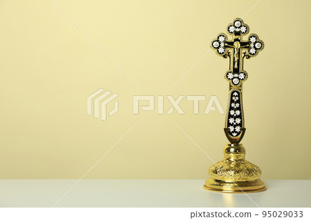 Concept or composition of Eucharist, space for text 95029033