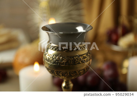 Concept or composition of Eucharist, close up Concept or composition of Eucharist, close up 95029034