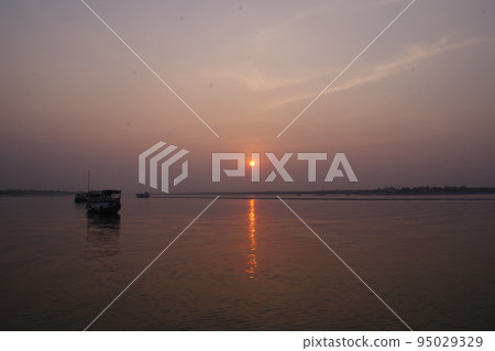 Sunset at Sundarbans National Park, a World Heritage Site, India Sunset at Sundarbans National Park, a World Heritage Site, India 95029329