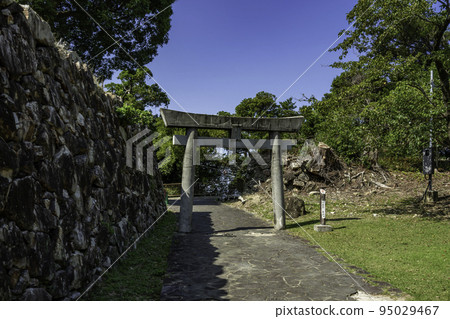 Sumoto Castle Ruins Hachioji Shrine Torii Gate Sumoto City, Hyogo Prefecture 95029467
