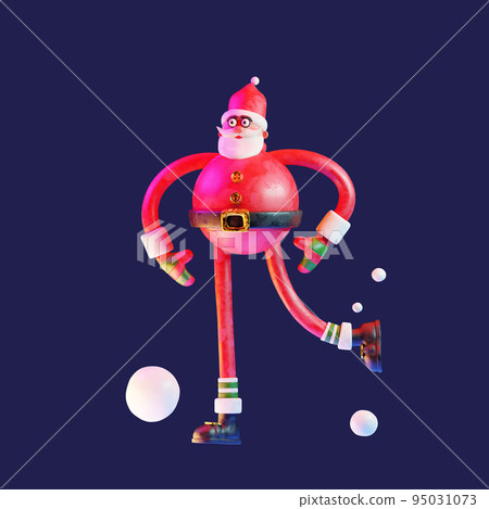 Clay Santa Claus and winter football Clay Santa Claus and winter football 95031073