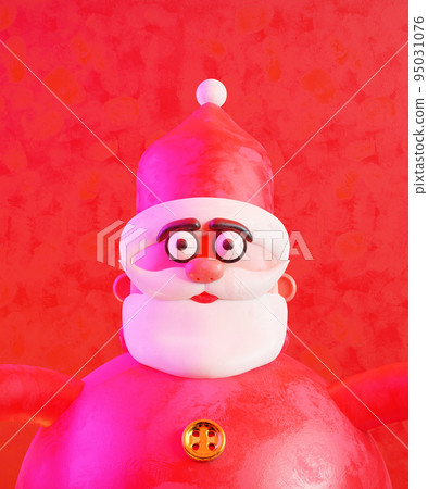 Santa Claus clay portrait 95031076