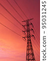 Steel tower sunrise 95031245