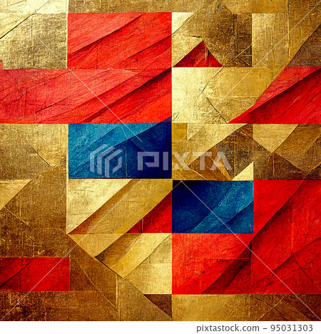 abstract geometric pattern with gold, red and blue lines abstract geometric pattern with gold, red and blue lines 95031303