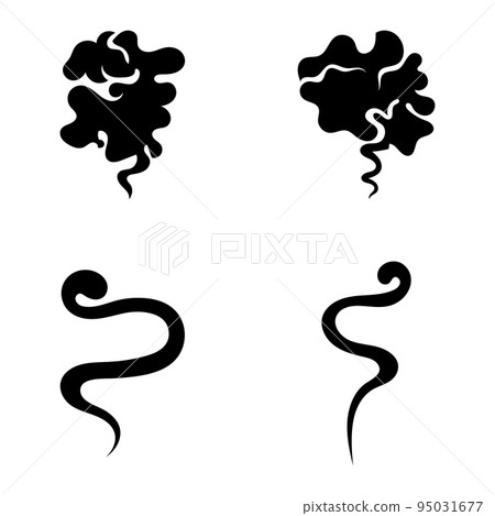 Smoke Vector Icon Design Illustration - Stock Illustration [95031677 ...