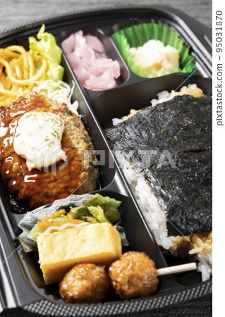 Delicious Hamburger Nori Bento Delicious Hamburger Nori Bento 95031870