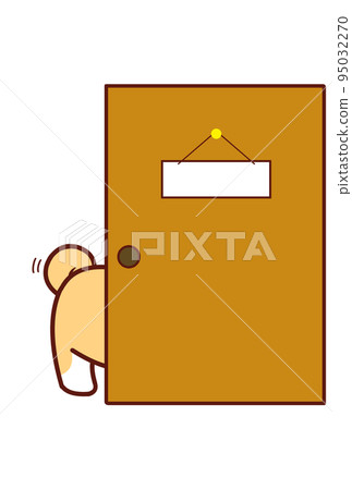 一隻狗從門裡伸出屁股② 95032270