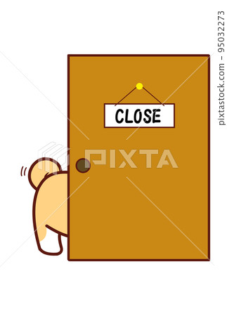 一隻狗從門裡伸出屁股① 95032273